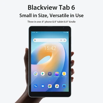 Blackview Tab 6 11 5580mAh 8 inç Görüntülemek 3GB RAM 32GB Tablet PC WİFİ LTE ROM Tablet Android 4G Kindle Tablet Genel Sürümü