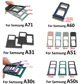 Orijinal telefon kılıfı Yeni SIM Kart Adaptörü Ve Mikro SD Kart Tepsi Tutucu İçin Pin İle Samsung Galaxy A30S A50S A31 A51 A71 A60