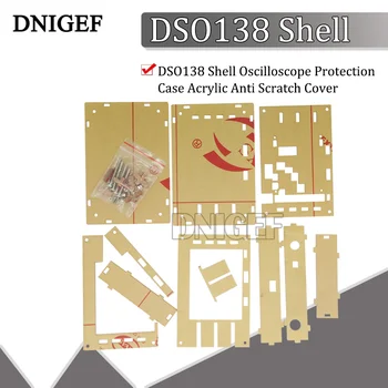 DNIGEF Dıy Durumda Kabuk DSO138 Osiloskop Koruma Çantası Akrilik Anti Scratch Kapak DSO138 Mini Osiloskop Şeffaf Kalkan
