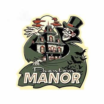 Phantom Manor için Güzel Araba Çıkartmaları Su Geçirmez Çıkartma Yaratıcı Cam Araba Aksesuarları Motosiklet Dekor, 15cm * 13cm