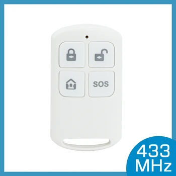 Kablosuz Uzaktan Kumanda Yüksek Performanslı Taşınabilir 4 Düğmeler Anahtarlık WİFİ GSM ev güvenlik alarm sistemi 433 MHz