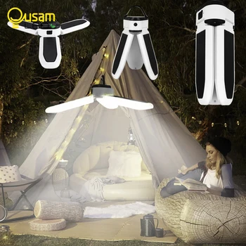 Kamp feneri taşınabilir ışık kamp ışık Led şarj edilebilir atölye lambası acil kamp ekipmanları ampul güçlü güneş veya Usb