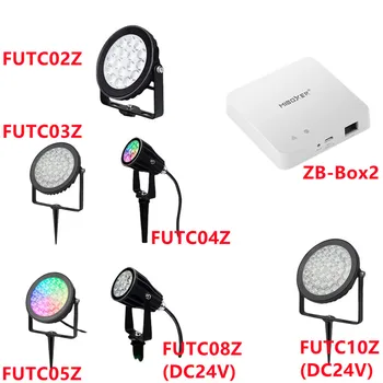 Miboxer 6W 9W RGB + CCT LED bahçe lambası Zigbee 3.0 Su Geçirmez IP66 FUTC02Z Akıllı Açık çim lambası Ses / App Kontrolü ZB-Box2