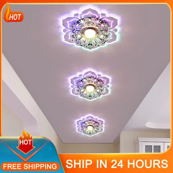 Modern LED kristal tavan ışıkları koridor oturma odası yatak odası avize lamba basit sundurma koridor koridor aydınlatma