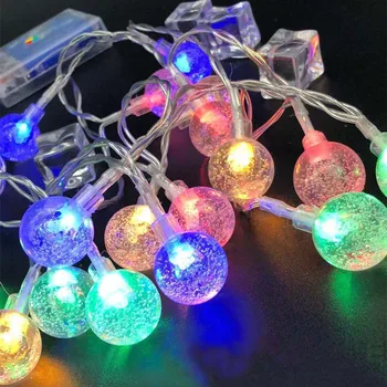 Gypsophila Kabarcık Topu Led Dize İşıklar Peri Garland USB Akülü Noel Süslemeleri Ev için Açık DIY Su Geçirmez