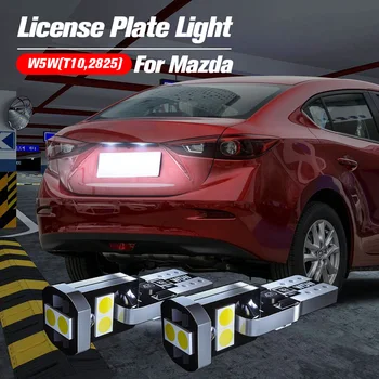 2x LED plaka aydınlatma ışığı Ampul W5W T10 Lamba Canbus Mazda 2 3 bk İçin Spor 5 6 gh gg CX - 3 CX-5 CX-7 CX-9 RX-8 Haraç MX - 5 Miata