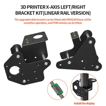 DIY 3D Yazıcı Çift Z Ekseni X Ekseni Lineer Ray Yükseltme Kiti Creality Ender 3 / Ender 3 Pro / Ender 3 V2 3D Yazıcı Parçaları