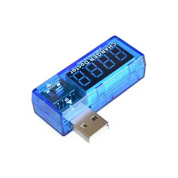 1 Adet Dijital USB Mobil Güç şarj akımı voltmetre Metre mini USB şarj aleti doktor voltmetre ampermetre