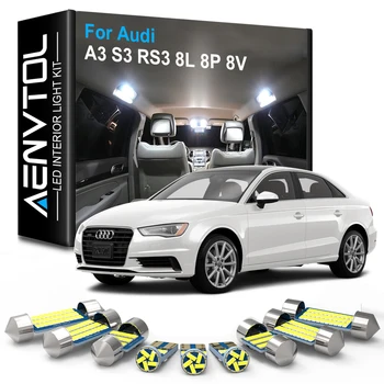 AENVTOL Canbus kapalı ışıklar LED Audi A3 S3 RS3 8L 8P 8V Sedan Sportback 1996 1998 2003 2006 2008 2015 2016 2017 Aksesuarları