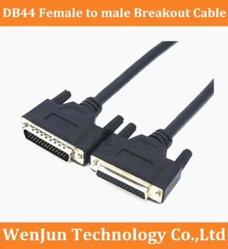 Yüksek Kaliteli DB44 D-SUB DR-44 44 pin Dişi erkek Sinyal Terminali Koparma Bağlantı Kablosu 0.5 M / 1.5 M / 3 M / 5 M