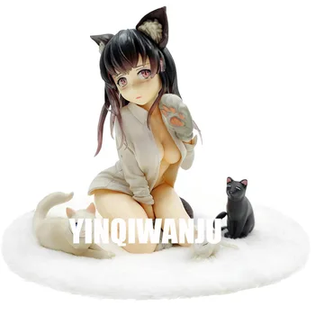 1/7 ölçekli Yerli skytube Nekomusume Miya Kedi kız Anime PVC Aksiyon Figürleri oyuncaklar Anime figürü yetişkin Modeli bebek Hediyeleri