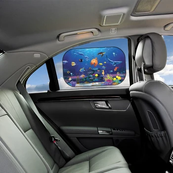 Araba Güneş Gölge Yan Pencere Güneşlik Kapak Çocuk Yetişkinler için Adsorpsiyon Arka Yan Otomatik Pencere Sunvisor Örgü