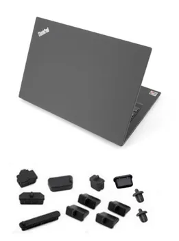 Lenovo Thinkpad P14S Gen 2 için toz geçirmez Siyah Silikon fiş bağlantı noktası kapağı