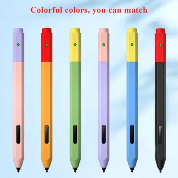 Renkli Kalem Kutusu Çantası yüzey kalemi Kapak kaymaz Koruma Yumuşak Silikon Cilt Kol Yüzey Tablet Stylus Kalem