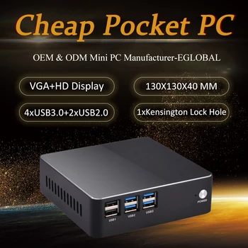 En ucuz MBK PC fan bilgisayar i3 i5 i7 DDR3L/DDR4 oyun HD VGA WİFİ Bluetooth Win7/8 / 10 Linux porket pc