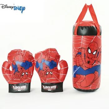 Disney Marvel Örümcek Adam Çocuk Oyuncak Demir Adam Kaptan Amerika Eldiven Kum Torbası Takım Doğum Günü Hediyeleri Boks Açık spor oyuncakları