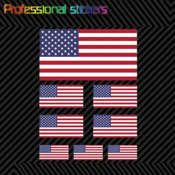 8 Adet Çeşitli Amerikan Bayrağı Etiket Seti ABD ABD Amerika Bayrakları Yıldız Çizgili Araba, RV, Dizüstü Bilgisayarlar, Motosikletler, Ofis Malzemeleri