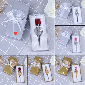 Metal çubuk çiçek şube dekorasyon kolye hediye ile yapay kristal gül